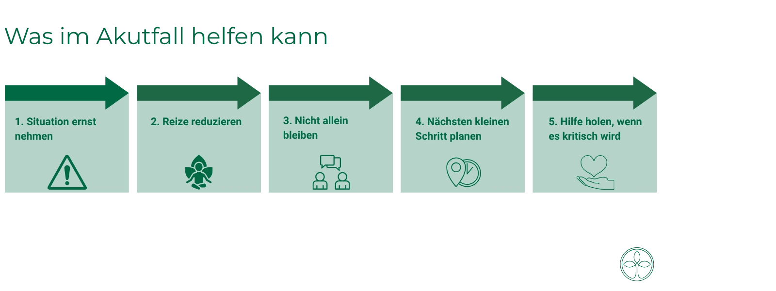 „Ich kann nicht mehr“ – Was akute psychische Überforderung bedeutet und wie Betroffene sofort Hilfe finden (1) Unterstützungsmöglichkeiten im Akutfall - 5 Schritte